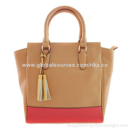 Fashion Leather Handbag, Various Colors Available, OEM Designs Welcomed, Handbag ManufacturerNew